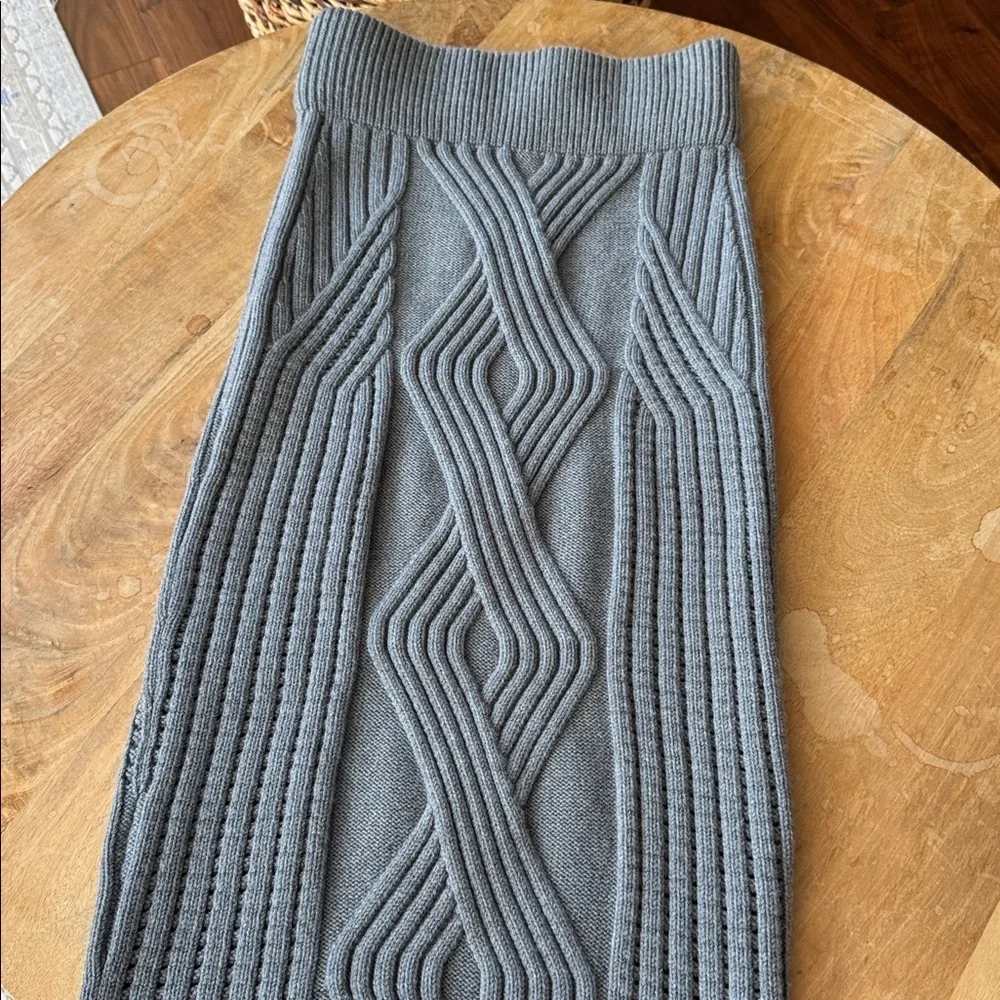 Cushnie Et Ochs Gray Knit Skirt Size M